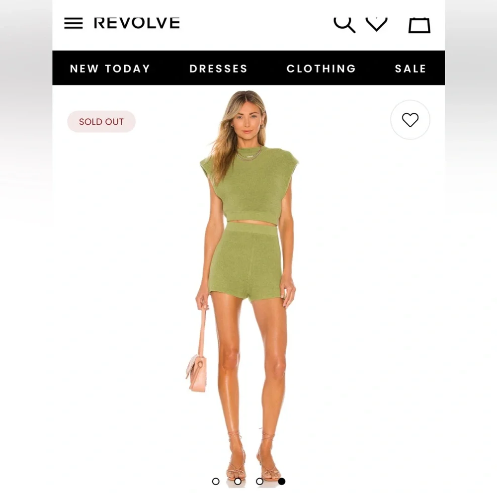 L'Academie Maja sleeveless sweater Knit Crop Top - Picture 12 of 13